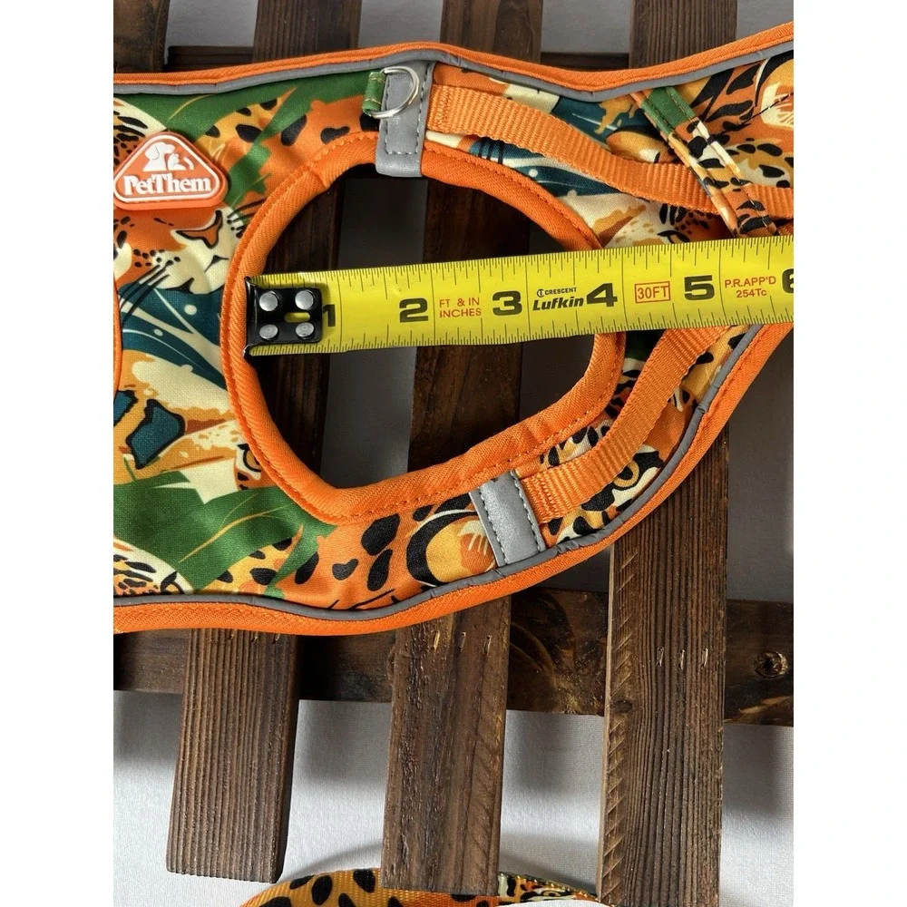 Dog Harness and Leash Set, Step-in Escape‎ Proof Adjustable Vest Harness Sz L